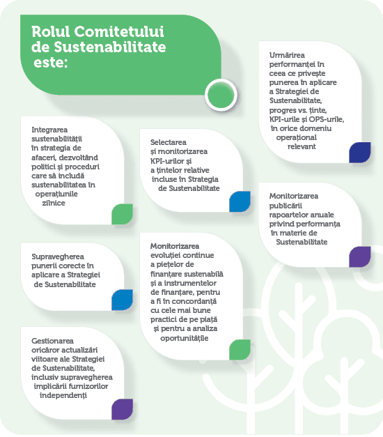 Rolul Comitetului de Sustenabilitate este: 